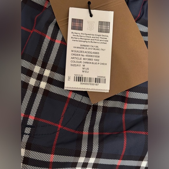 Burberry men’s Swimming Trunks Size M - Picture 4 of 10